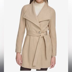 Calvin Klein Belter Wrap Coat